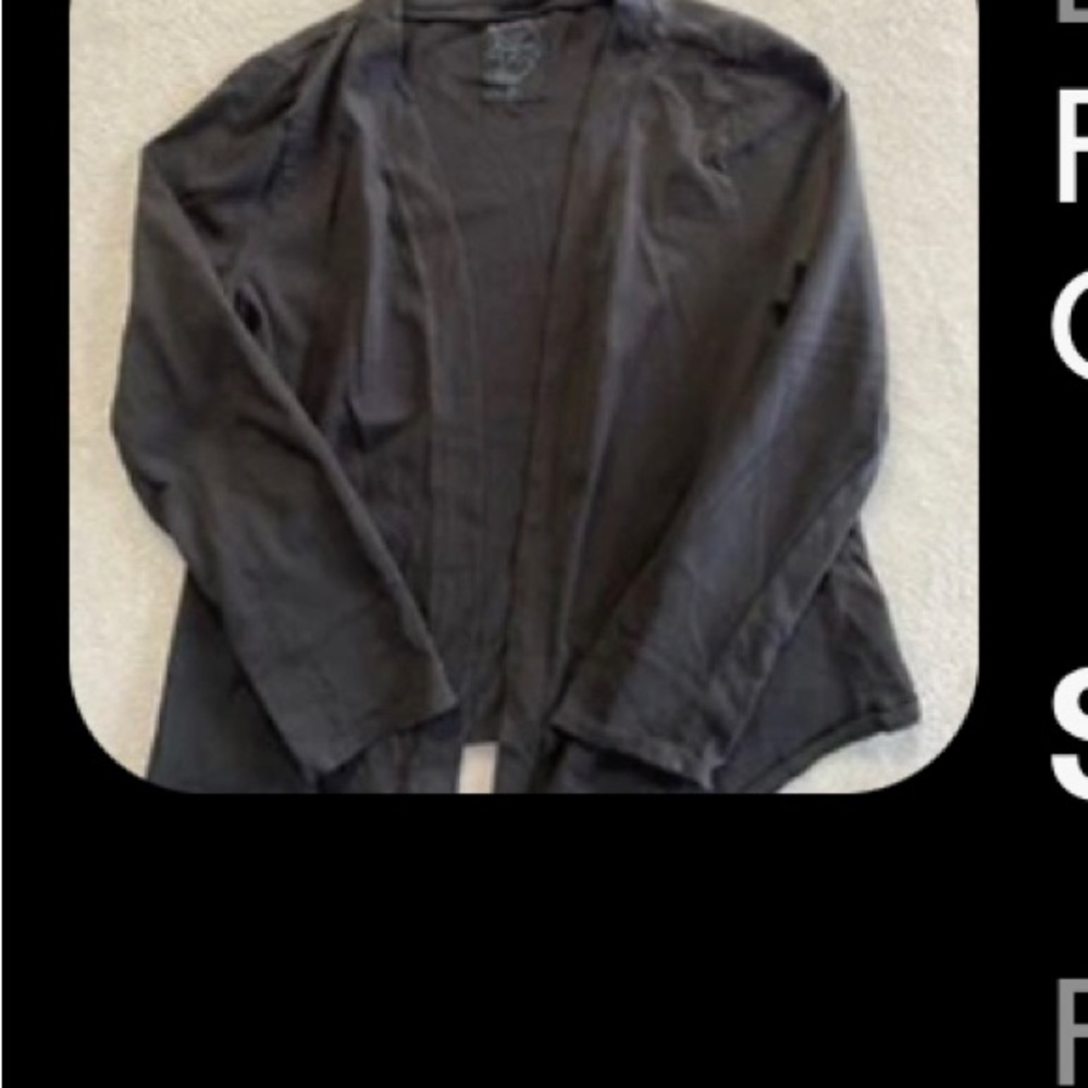 Fresh Produce Brand Black Cardigan